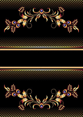 金色花紋矢量