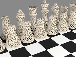 國際象棋- Voronoi風格