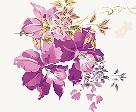 紅色畫朵素材