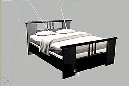 常見的床3d模型家具圖片素材 45