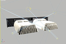 常見的床3d模型家具圖片素材 44