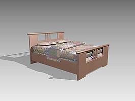 常見的床3d模型家具3d模型 121