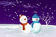 免費矢量的雪人