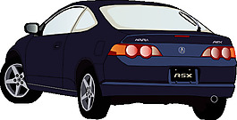 謳歌汽車剪貼畫