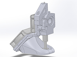 makergear M2擠出機和風扇支架，風扇。