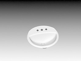 臺盆3d模型衛生間用品模型 69
