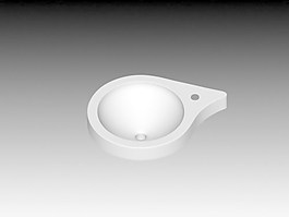 臺盆3d模型衛生間用品模型 77