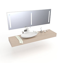 臺(tái)盆3d模型3D衛(wèi)生間用品模型 40