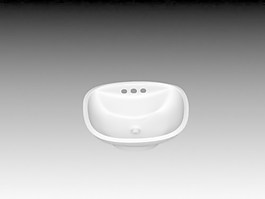 臺盆3d模型衛生間用品模型 87