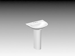 臺盆3d模型衛生間用品模型 91