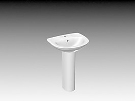 臺(tái)盆3d模型3D衛(wèi)生間用品模型 95
