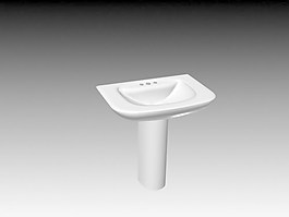 臺盆3d模型衛生間用品模型 94
