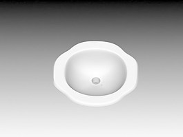 臺盆3d模型3D衛生間用品模型 80