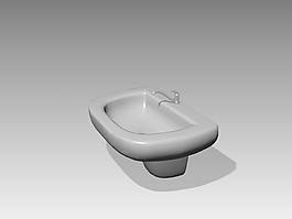 臺盆3d模型3D衛生間用品模型 141