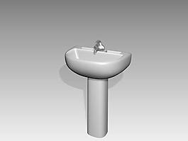 臺盆3d模型3D衛生間用品模型 147