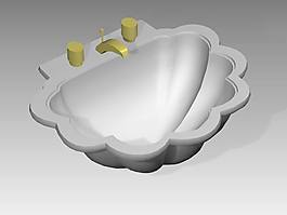 臺盆3d模型衛生間用品模型 150