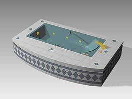 浴缸3d模型卫生间用品模型 55