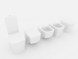 坐便器3d模型衛生間用品模型 93