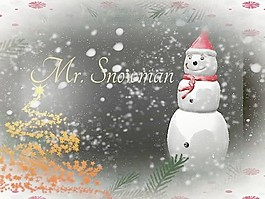 雪人圣誕裝飾