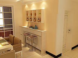 室內(nèi)設計吧臺效果圖