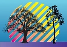 樹木矢量插畫