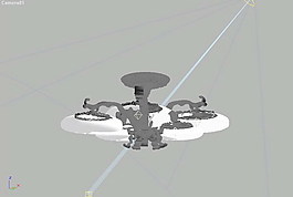 吊燈3d模型燈具3d素材 73