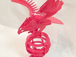 印刷的3D益智鷹