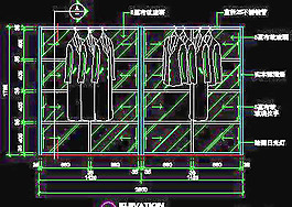 商場(chǎng)裝修施工圖紙、服裝類道具cad詳圖免費(fèi)下載20090312更新-11