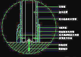 隔墻cad詳圖、裝飾構(gòu)造cad詳圖、裝修施工圖紙免費下載-20
