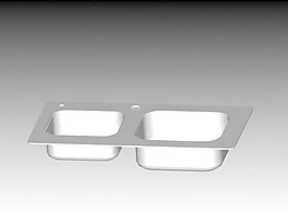 洗菜盆3d模型餐具設計圖 8