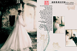 低饱和度婚纱模板