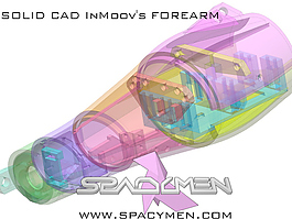 inmoov前臂作为固体CAD