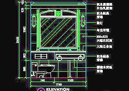 總統(tǒng)套房-賓館實(shí)例cad詳圖素材-37