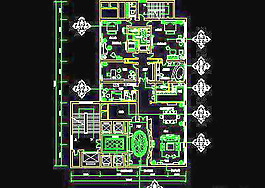 總統套房-賓館實例cad詳圖素材-1