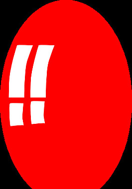 紅色的氦氣球剪貼畫