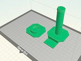 Makerbot 2X線軸架