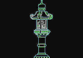 古建筑雕塑CAD飾物陳設圖紙素材6