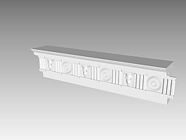 歐式構(gòu)件3d模型下載歐式素材 524