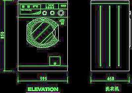 空調(diào)圖塊、洗衣機(jī)電冰箱圖塊、洗碗機(jī)引水機(jī)圖塊、廚房電器cad圖塊25