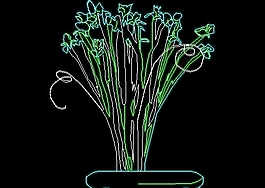 植物、盆景、花卉CAD飾物陳設(shè)圖紙素材11