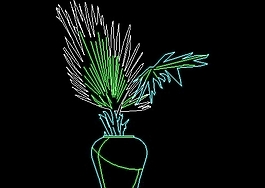 植物、盆景、花卉CAD飾物陳設圖紙素材12