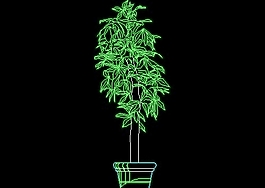 植物、盆景、花卉CAD飾物陳設(shè)圖紙素材21