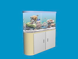 魚缸3d模型下載3d魚缸 3