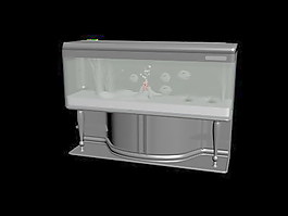 魚缸3d模型下載3d 4