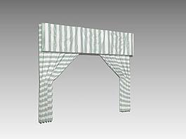 家居用品窗簾素材3d模型下載 57