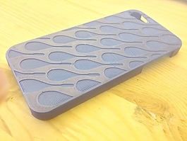壁球球拍圖案化的iPhone 5例