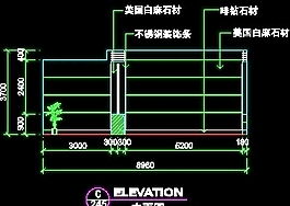 營業(yè)廳實例cad詳圖、裝修施工圖紙9例-37