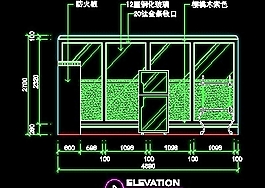 化妝品店、珠寶店、工藝品店實例、工藝品店cad詳圖、門面實例裝修施工圖紙10例-35