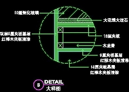 資料展架、填單臺(tái)、柱子、營業(yè)廳門面實(shí)例裝修施工圖紙、cad詳圖4