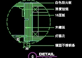 鞋帽店、服裝店櫥窗門面實例cad詳圖、裝修施工圖紙25例-80